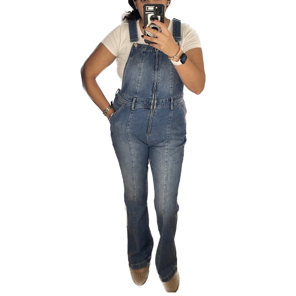 Free people Camilla Overalls Slim Boot Fit XL - Picture 3 of 7